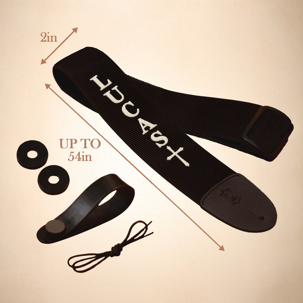 Personalized Guitar Strap for Bass, Electric & Acoustic Guitar