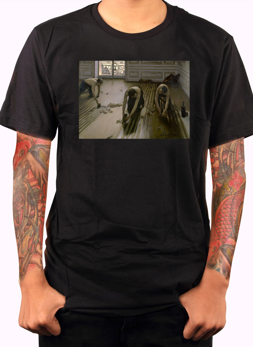 Gustave Caillebotte - The Parquet Planers (The Floor Scrapers) T-Shirt