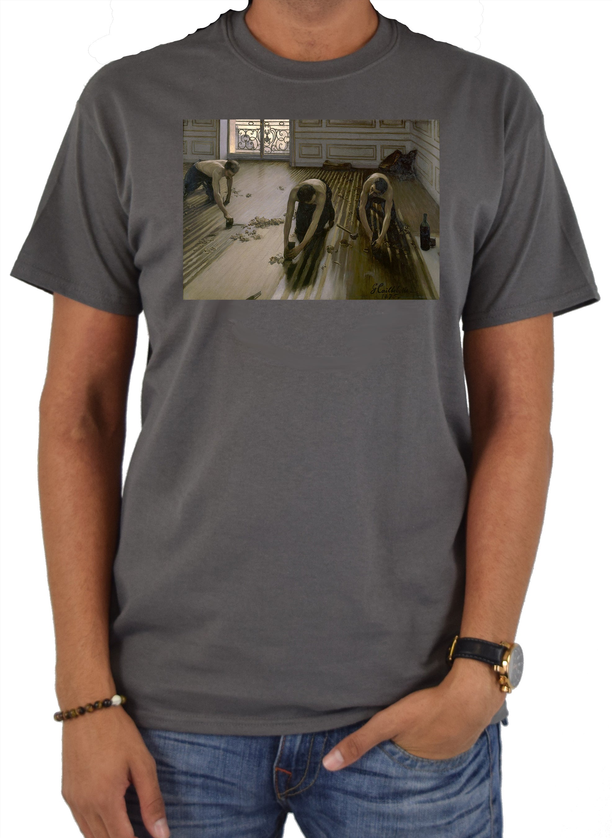 Gustave Caillebotte - The Parquet Planers (The Floor Scrapers) T-Shirt