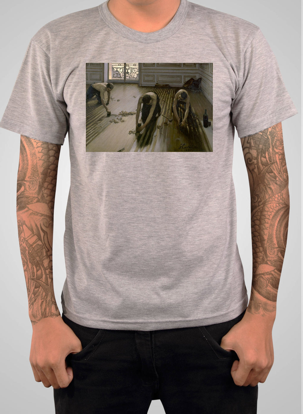 Gustave Caillebotte - The Parquet Planers (The Floor Scrapers) T-Shirt