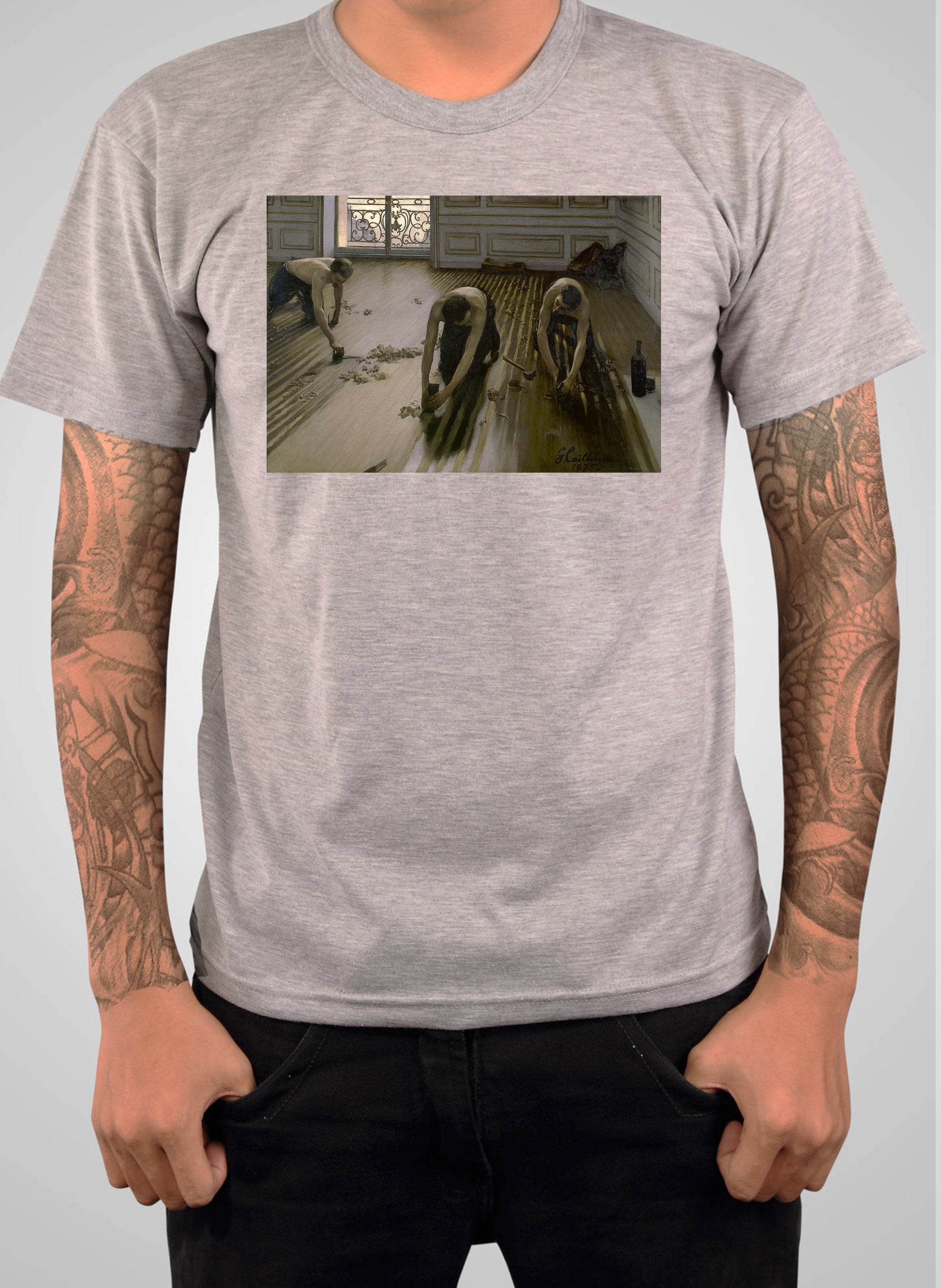 Gustave Caillebotte - The Parquet Planers (The Floor Scrapers) T-Shirt
