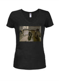 Gustave Caillebotte - The Parquet Planers (The Floor Scrapers) Juniors V Neck T-Shirt