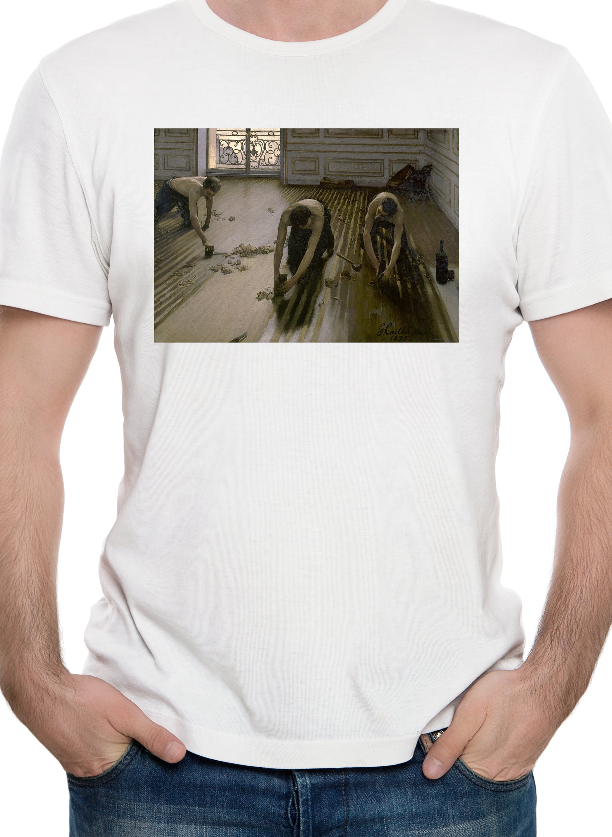 Gustave Caillebotte - The Parquet Planers (The Floor Scrapers) T-Shirt