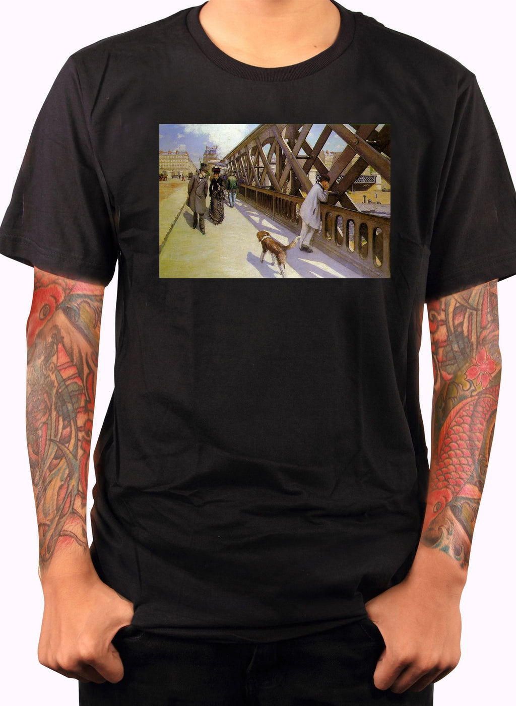 Gustave Caillebotte - The Pont de l'Europe T-Shirt