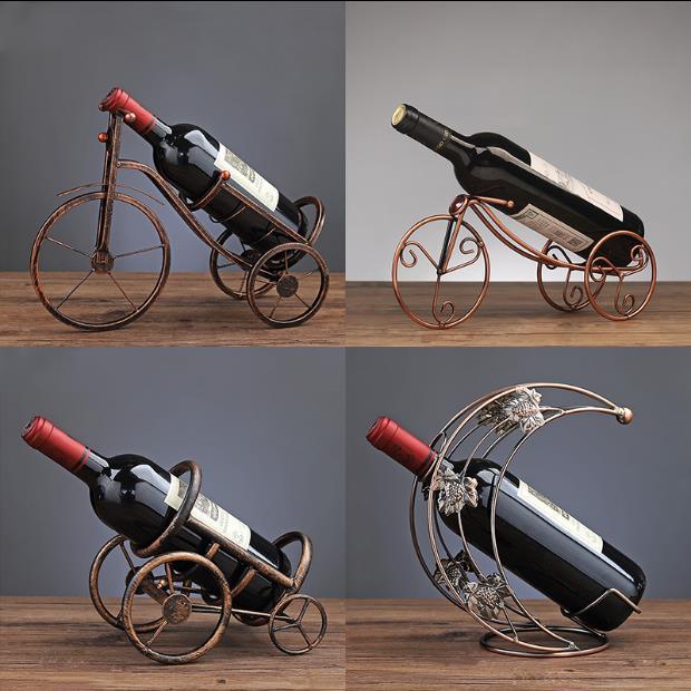 Elegant Iron Chain Wine Bottle Holder