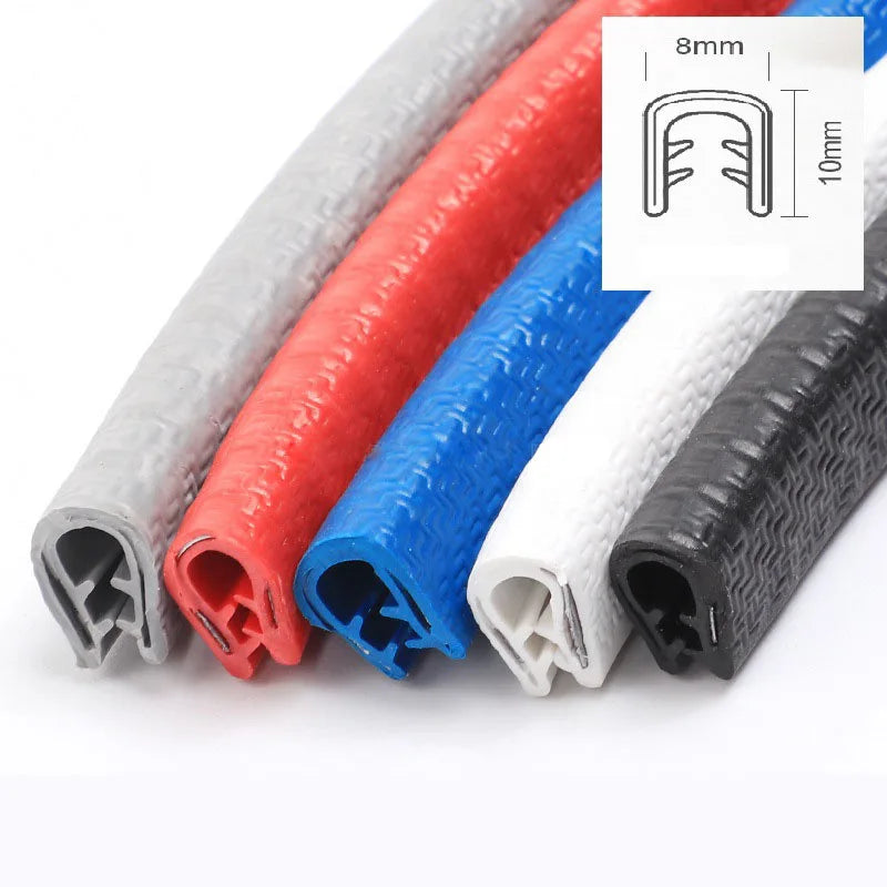 Car Door Protector Edge Scratch Strip Guard Trim Automobile Door Noise reduction Anti Collision Protection With Steel Carstyling