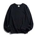 WAVLATII Women O-neck Long Sleeve T shirts Lady White Cotton Tops Female Soft Casual Tees Women's Black T-shirt