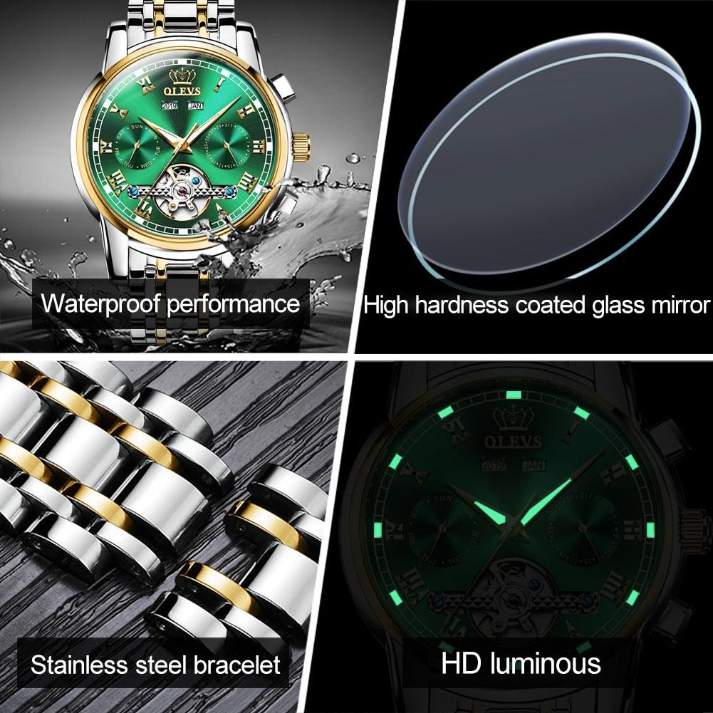 OLEVS Automatic Mechanical Men Watch