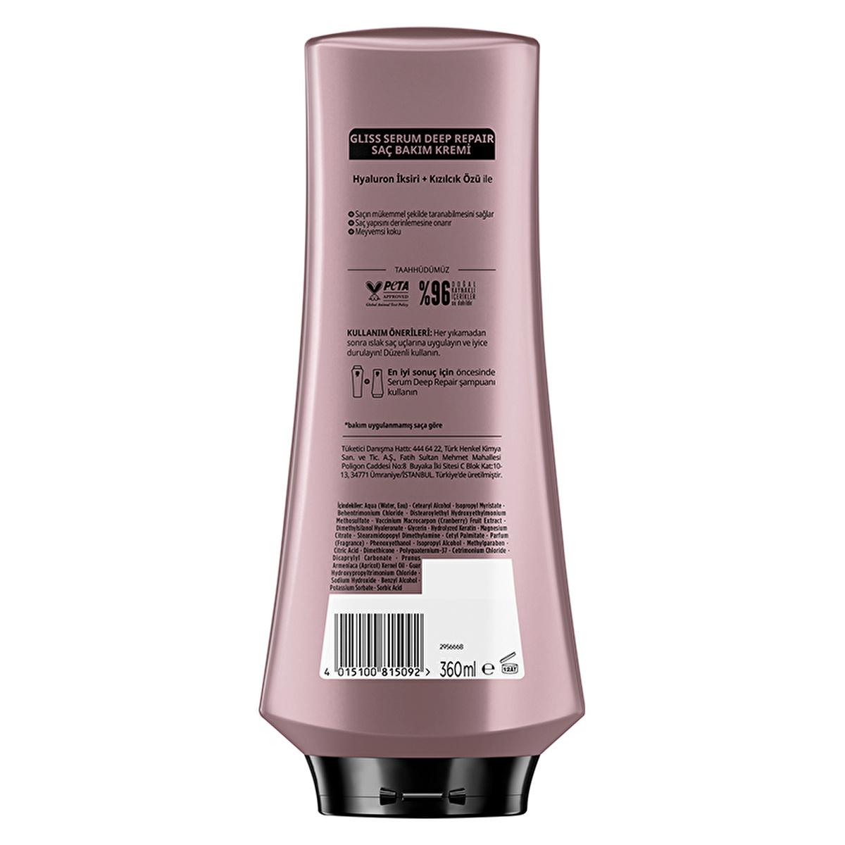 Gliss Deep Repair Hair Conditioner: Revitalize Damaged Hair, Keratin & Amino Protein Serum, Prevents Breakage, Easy Combing