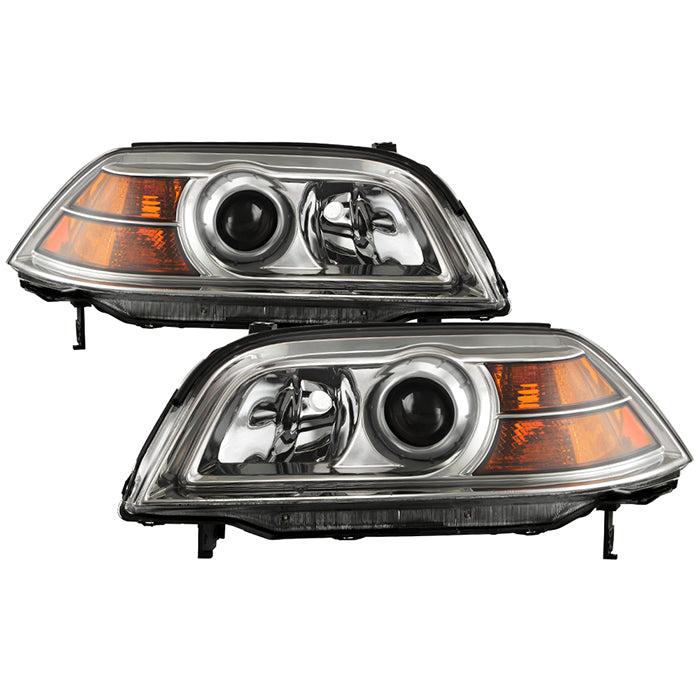 SPYDER Xtune Acura Mdx 2004-2006 Crystal Headlights Chrome HD-JH-AMDX04-AM-C 9026201