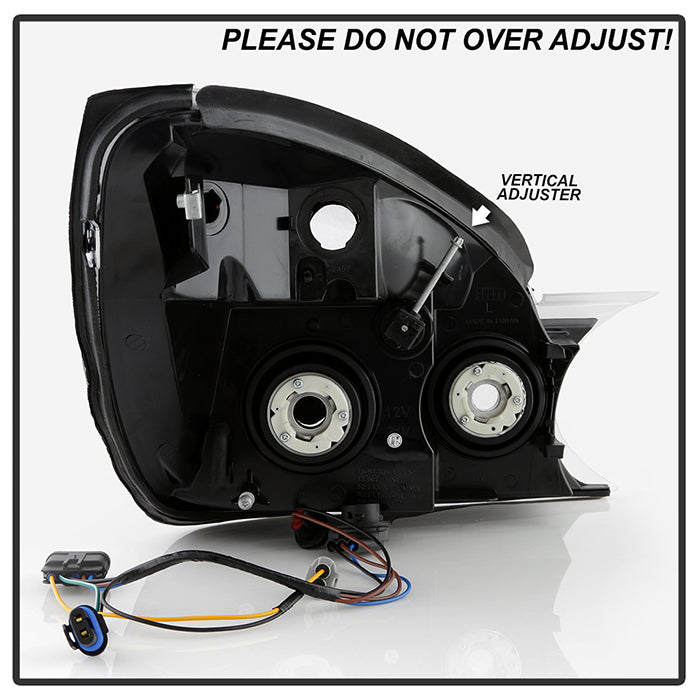 SPYDER Xtune Buick RendezvoUS 04-05 Crystal Headlights Black HD-JH-BRE04-AM-BK 9023774