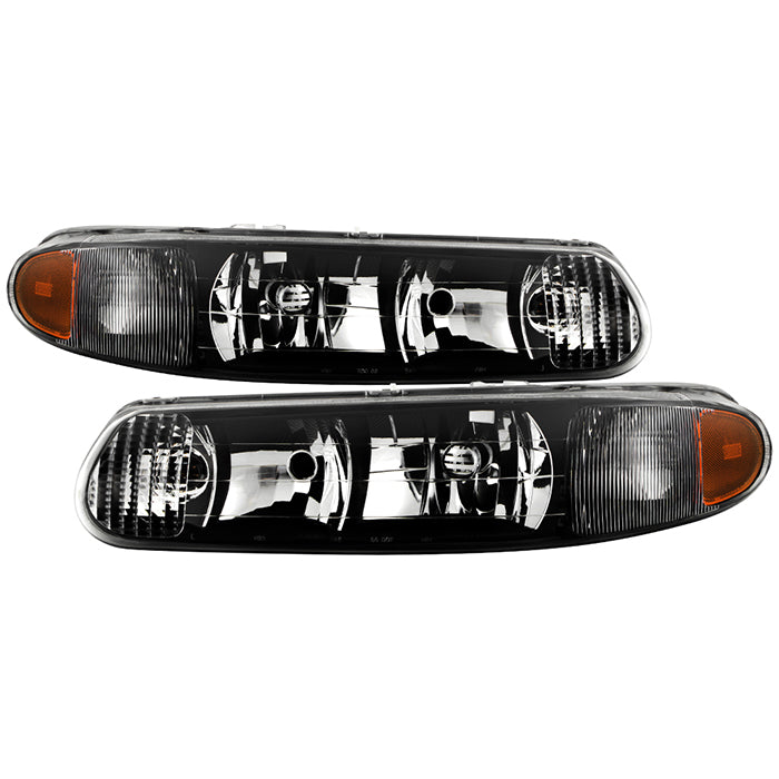SPYDER Xtune Buick Century 97-05 Regal 97-04 Crystal Headlights Black HD-JH-BUCEN97-AM-BK 9025235