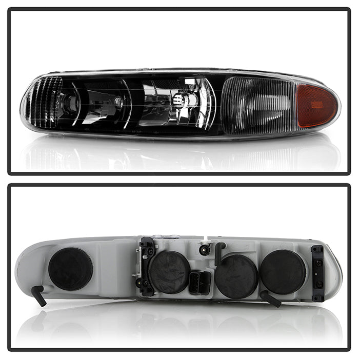 SPYDER Xtune Buick Century 97-05 Regal 97-04 Crystal Headlights Black HD-JH-BUCEN97-AM-BK 9025235