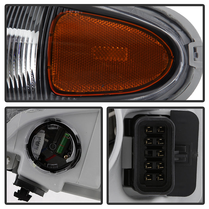 SPYDER Xtune Buick Century 97-05 Regal 97-04 Crystal Headlights Black HD-JH-BUCEN97-AM-BK 9025235