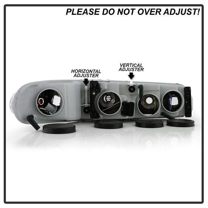 SPYDER Xtune Buick Century 97-05 Regal 97-04 Crystal Headlights Black HD-JH-BUCEN97-AM-BK 9025235