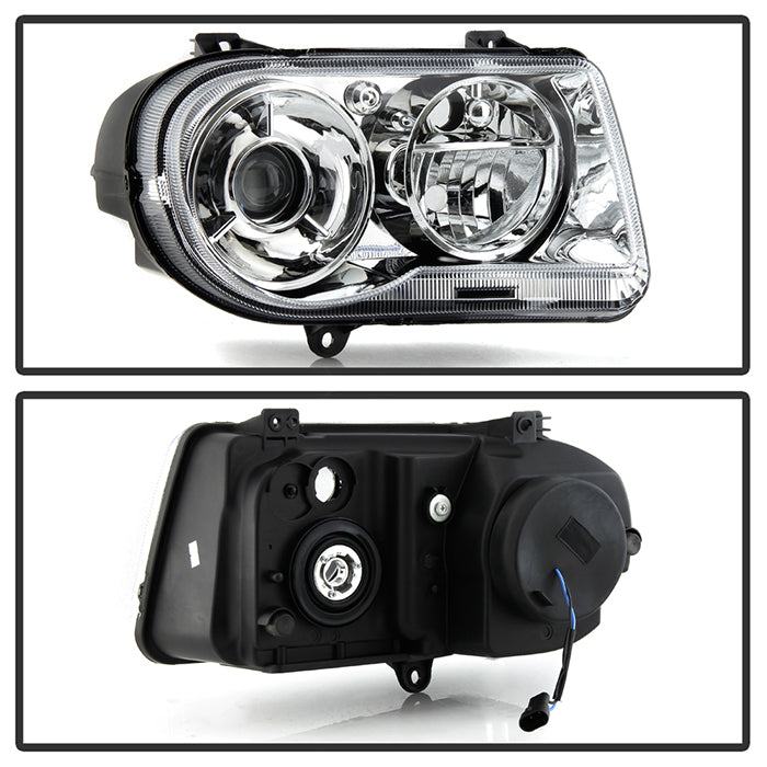 SPYDER Xtune Chrysler 300C w/ Halogen Projection Style Only 05-10 Headlights Right HD-JH-C300C-OEM-R 9026614