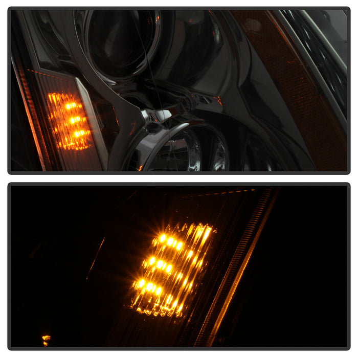 SPYDER Xtune Cadillac Cts 08-12 / CTS-V 09-12 Halogen Onlyprojector Headlights Chrome HD-JH-CACTS08-AM-C 9027246