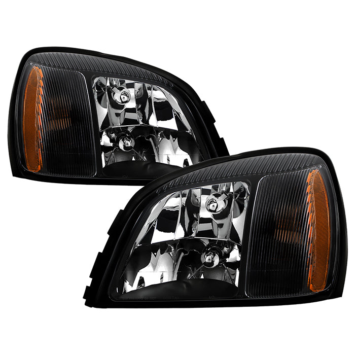 SPYDER Xtune Cadillac Deville 2000-2005 Crystal Headlights Black HD-JH-CADDEV00-AM-BK 5079824