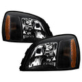 SPYDER Xtune Cadillac Deville 2000-2005 Crystal Headlights Black HD-JH-CADDEV00-AM-BK 5079824