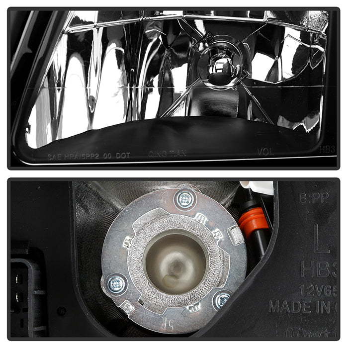 SPYDER Xtune Cadillac Deville 2000-2005 Crystal Headlights Black HD-JH-CADDEV00-AM-BK 5079824