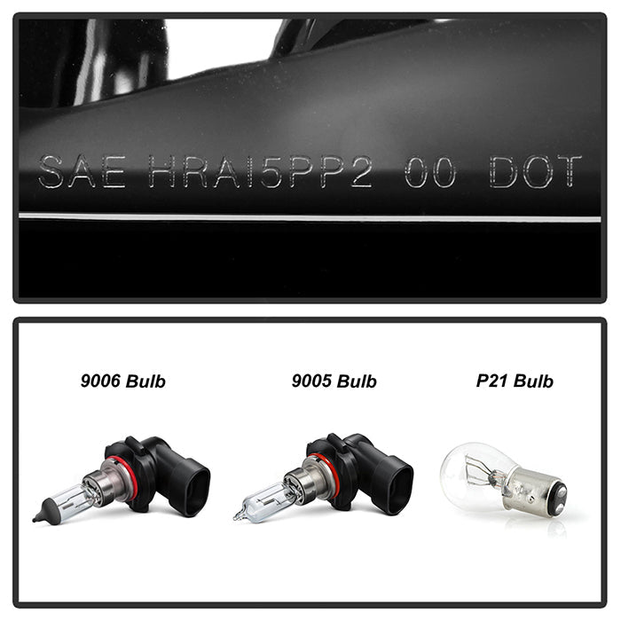 SPYDER Xtune Cadillac Deville 2000-2005 Crystal Headlights Black HD-JH-CADDEV00-AM-BK 5079824