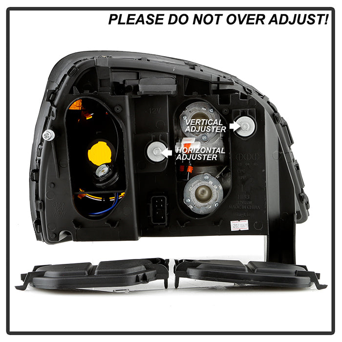 SPYDER Xtune Cadillac Deville 2000-2005 Crystal Headlights Black HD-JH-CADDEV00-AM-BK 5079824
