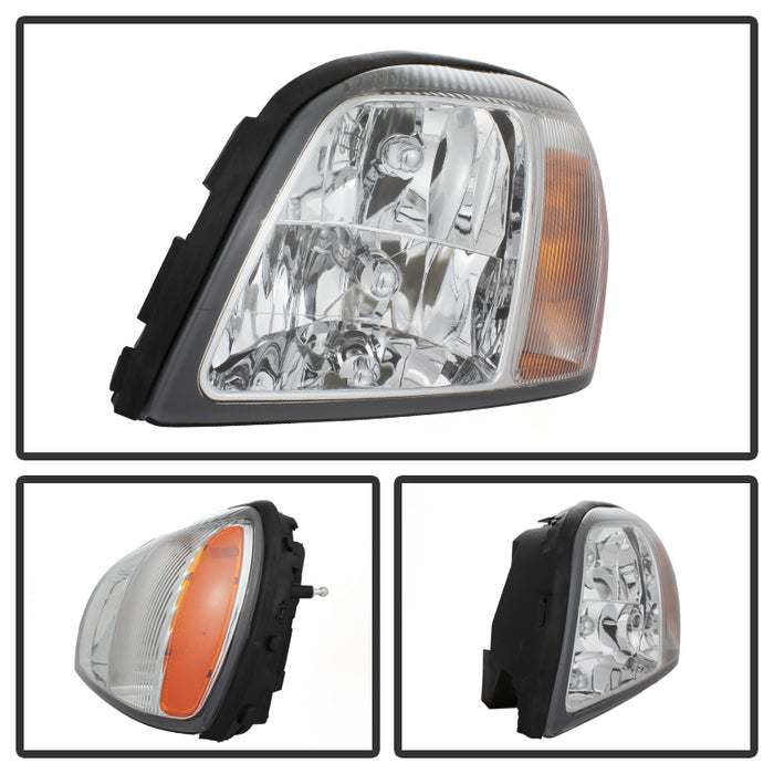 SPYDER Xtune Cadillac Deville 2000-2003 Crystal Headlights Left HD-JH-CADDEV00-OEM-L 5079831