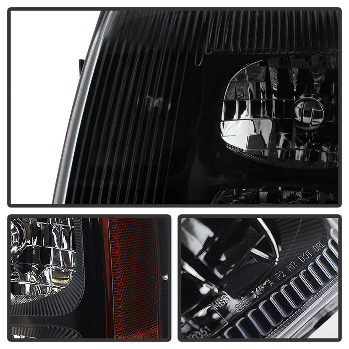 SPYDER Xtune Cadillac Escalade (Halogen Only) 2002 OEM Style Headlights Black HD-JH-CAES02-AM-BK 9029578