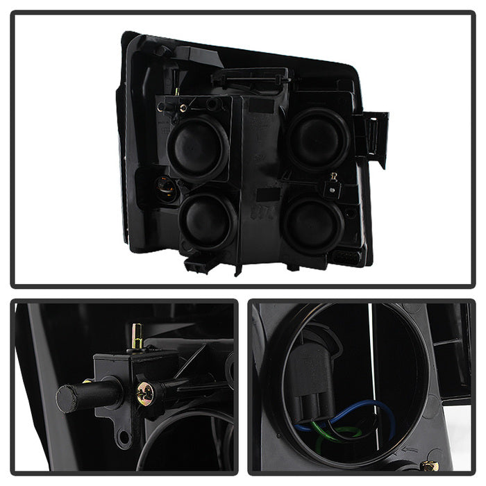 SPYDER Xtune Cadillac Escalade (Halogen Only) 2002 OEM Style Headlights Black HD-JH-CAES02-AM-BK 9029578