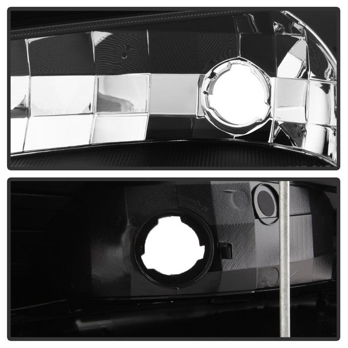 SPYDER xTune 02-06 Chevy Avalanche w/Cladding OEM Bumper Light & Headlights - (BLACK) (HD-JH-CAVA02-SET-BK) 9040641