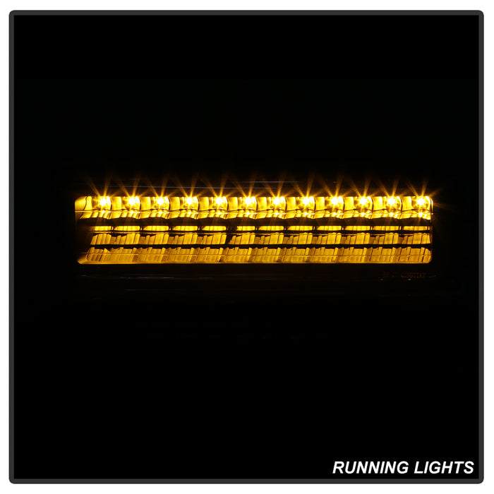 SPYDER Xtune 92-94 Blazer Full Size Corner/LED Bumper Headlights Black HD-JH-CCK88-LED-AM-BK-SET 5069542
