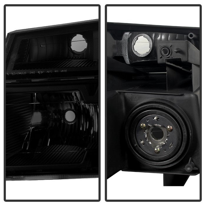 SPYDER Xtune Chevy Colorado 04-12 OEM Headlights w/ Bumper Lights Black Smoked HD-JH-CCOL04-SET-BSM 9032134