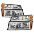 SPYDER Xtune Chevy Colorado 04-12 OEM Headlights w/ Bumper Lights Chrome HD-JH-CCOL04-SET-C 9032127