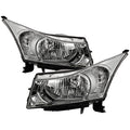 SPYDER xTune 11-12 Chevrolet Cruze OEM Halogen Headlights - Chrome (HD-JH-CCRZ11-C) 9943669