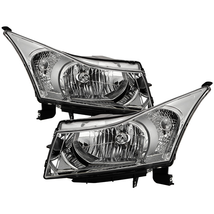 SPYDER xTune 11-12 Chevrolet Cruze OEM Halogen Headlights - Chrome (HD-JH-CCRZ11-C) 9943669