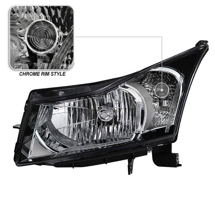 SPYDER xTune Chevy Cruze 11-15 Driver Side Halogen Headlight - OEM L HD-JH-CCRZ11-OE-L 9937088