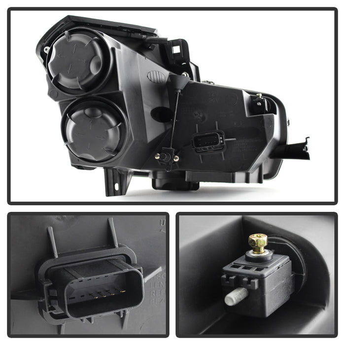 SPYDER Xtune Cadillac Cts 03-07 Crystal Headlights Halogen Model Only OEM HD-JH-CCTS03-BK 9023798