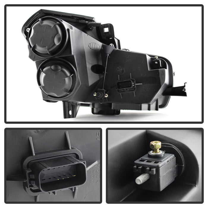 SPYDER Xtune Cadillac Cts 03-07 Crystal Headlights Halogen Model Only Chrome HD-JH-CCTS03-C 9023804