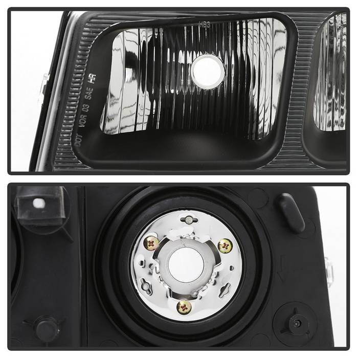 SPYDER xTune 03-17 Chevrolet Express 1500 OEM Style Headlights - Black (HD-JH-CEX03-OE-BK) 9042485