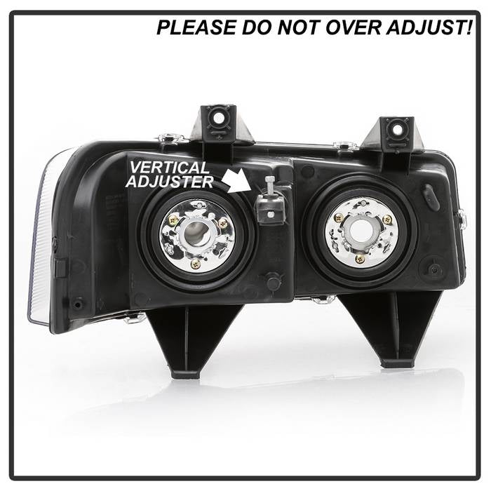 SPYDER xTune 03-17 Chevrolet Express 1500 OEM Style Headlights - Black (HD-JH-CEX03-OE-BK) 9042485