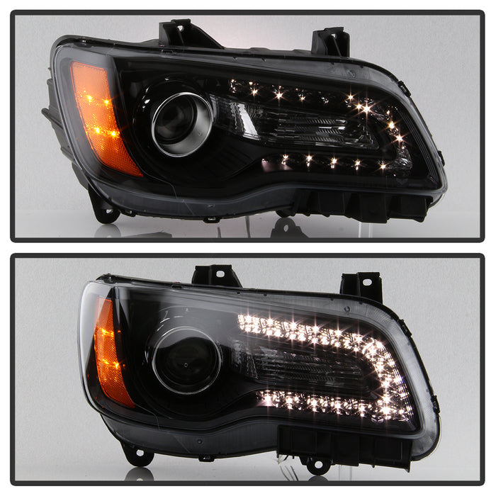 SPYDER xTune 11-14 Chrysler 300 Passenger Side Halogen Headlight w/Bezel - OEM Left (HD-JH-CHR30011-OEBK-R) 9037832