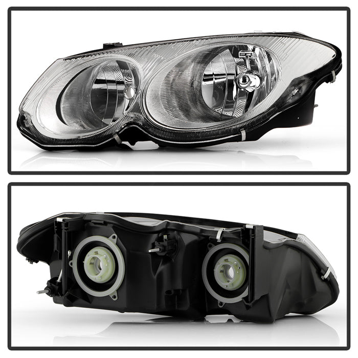 SPYDER Xtune Chrysler 300M 1999-2004 (Not Hid Model) Crystal Headlights Chrome HD-JH-CHR300M99-C 9024788