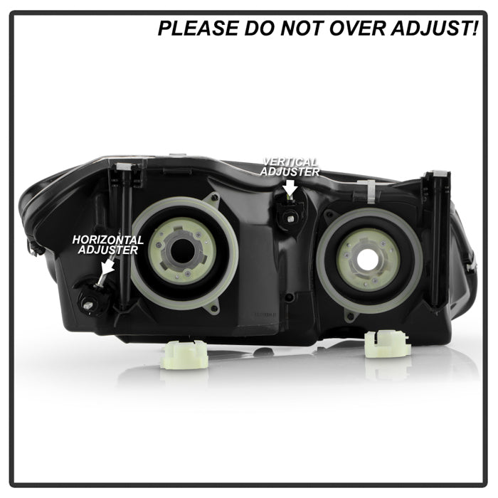 SPYDER Xtune Chrysler 300M 1999-2004 (Not Hid Model) Crystal Headlights Chrome HD-JH-CHR300M99-C 9024788
