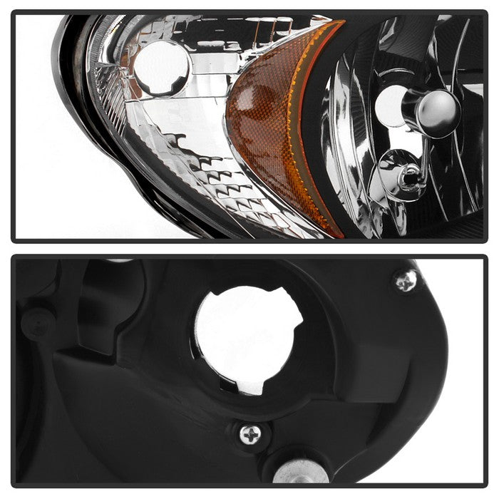 SPYDER Xtune Chrysler Pt Cruiser 06-10 Halogen Only Headlights -Black HD-JH-CHRPT06-AM-BK 9026256