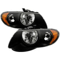 SPYDER Xtune Chrysler Town & Country 05-07 Crystal Headlights Black HD-JH-CHRTC05-AM-BK 9025273