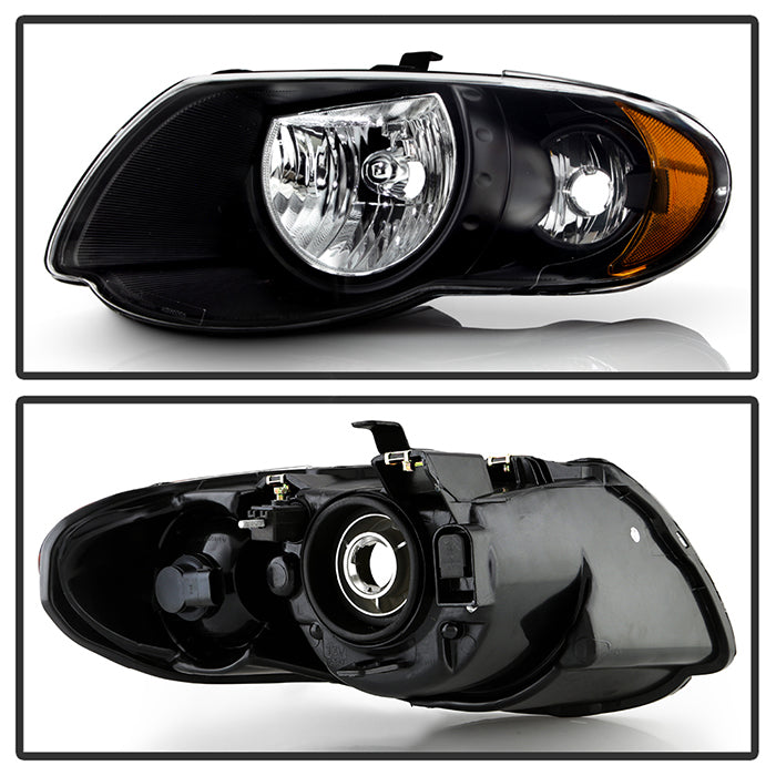 SPYDER Xtune Chrysler Town & Country 05-07 Crystal Headlights Black HD-JH-CHRTC05-AM-BK 9025273