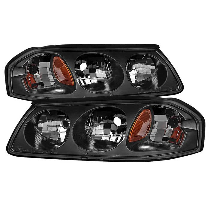 SPYDER Xtune Chevrolet Impala 00-04 OEM Headlamps Black HD-JH-CIM00-AM-BK 9027253