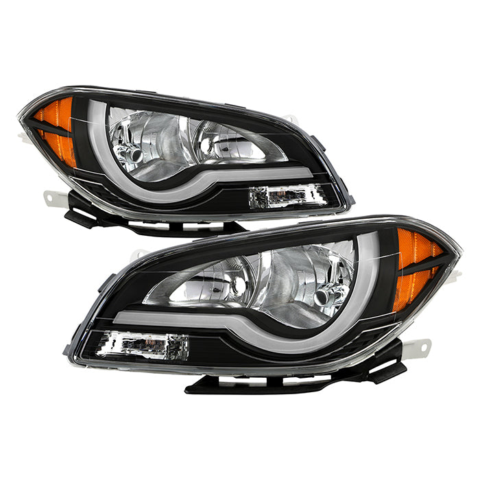 SPYDER Xtune Chevy Malibu 2008-2012 DRl LED Light Bar Headlights - Black (HD-JH-CMA08-LB-BK) 9048692