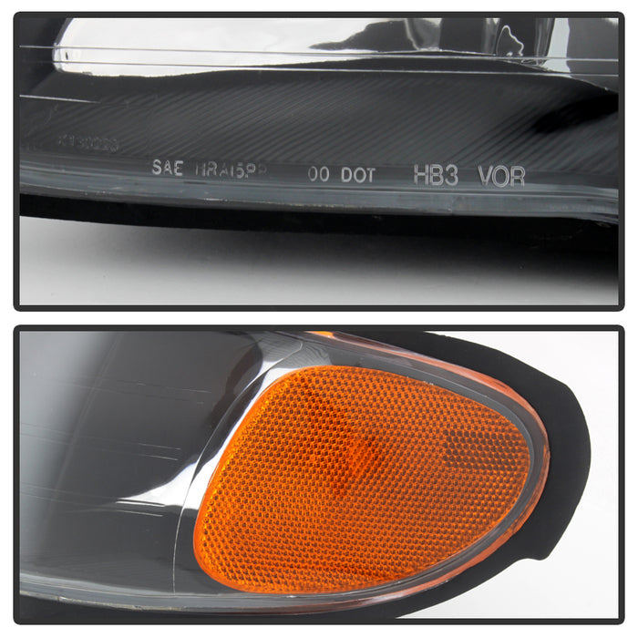 SPYDER Xtune Chevy Monte Carlo 00-05 Crystal Headlights Black HD-JH-CMC00-AM-BK 9023187