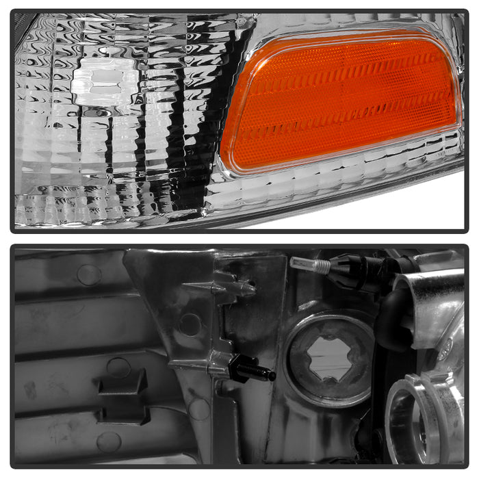 SPYDER Xtune Crown Victoria 98-11 Crystal Headlights w/ Corner Lights Set Chrome HD-JH-CRVI98-SET-C 9031038